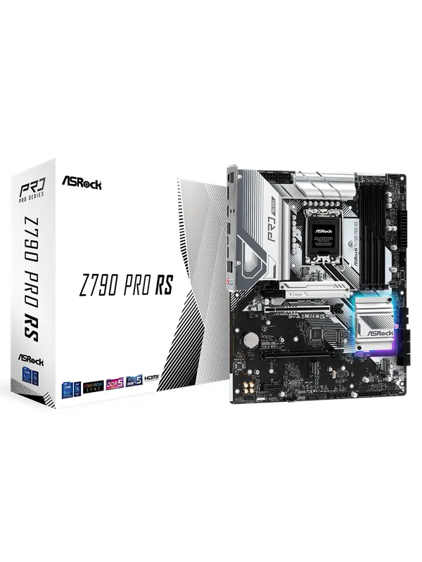 ASRock Z790 Pro RS Hovedkort - Intel Z790 - Intel LGA1700 socket - DDR5 RAM - ATX