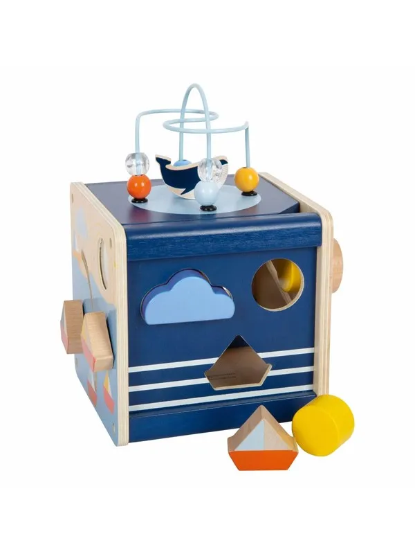 Small Foot - Wooden Activity Cube Ocean