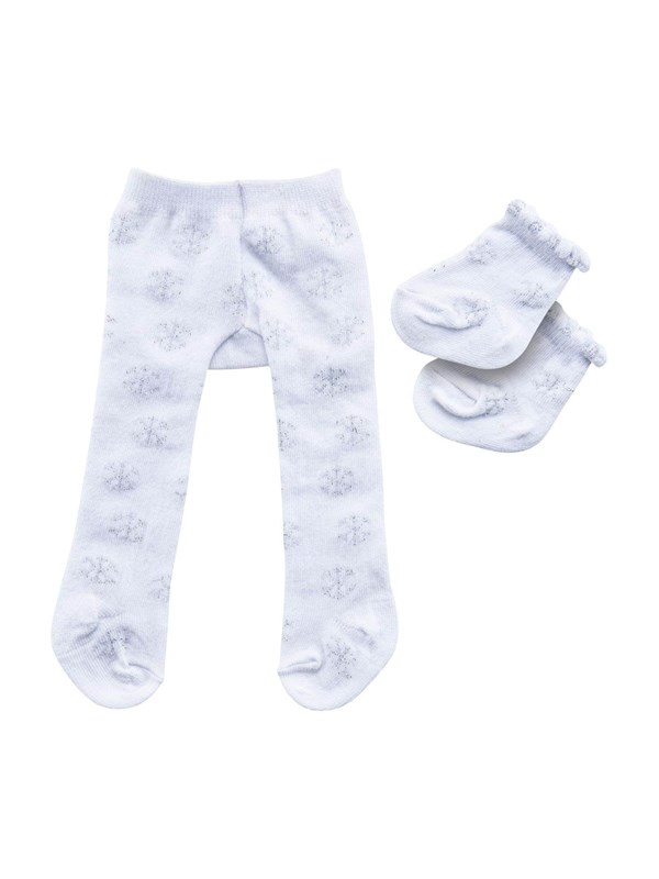 Heless Doll Tights with Socks - Snowflakes 28-35 cm