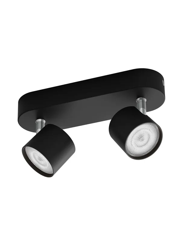 Philips STAR bar/tube black 2x4.5W SELV Dim