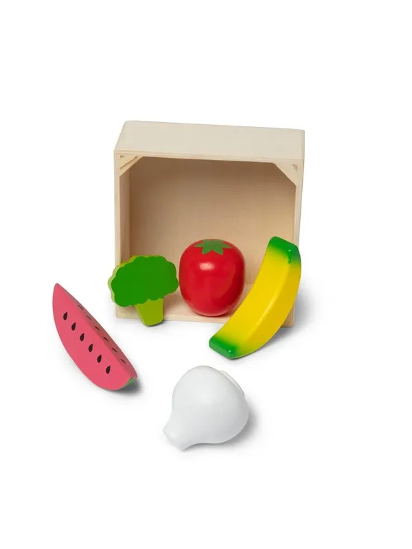 Melissa & Doug Wooden Toy Play Food - Produce (fruit and vegetable)