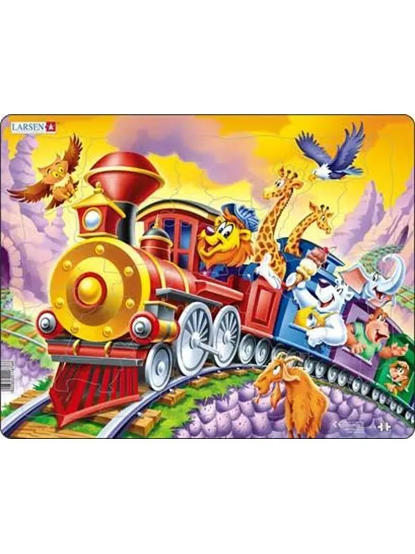 Larsen Puzzles Puzzle Circus Train - 30 pieces Maxi (36.5x28.5 cm) Gulv