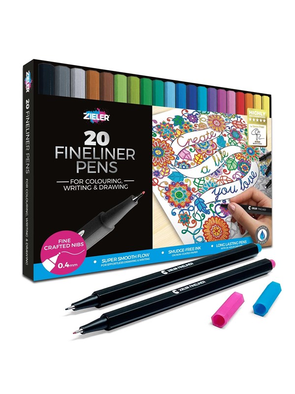 Zieler Fineliners 40 pcs. ass.
