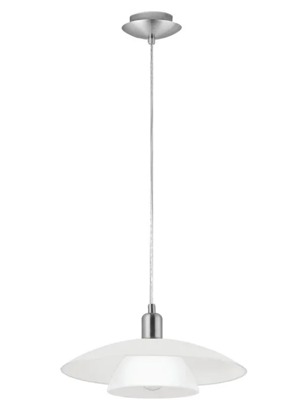 EGLO BRENDA pendant lamp Ø395 mm white/brushed steel