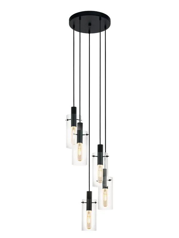 EGLO MONTEFINO cluster pendant black