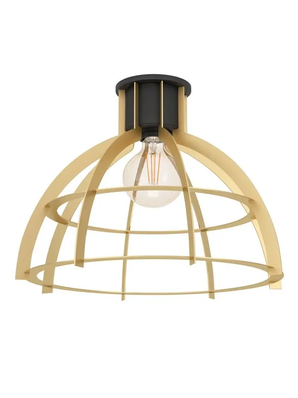 EGLO STILLINGTON TAKLAMPE E27 SVART/GULL