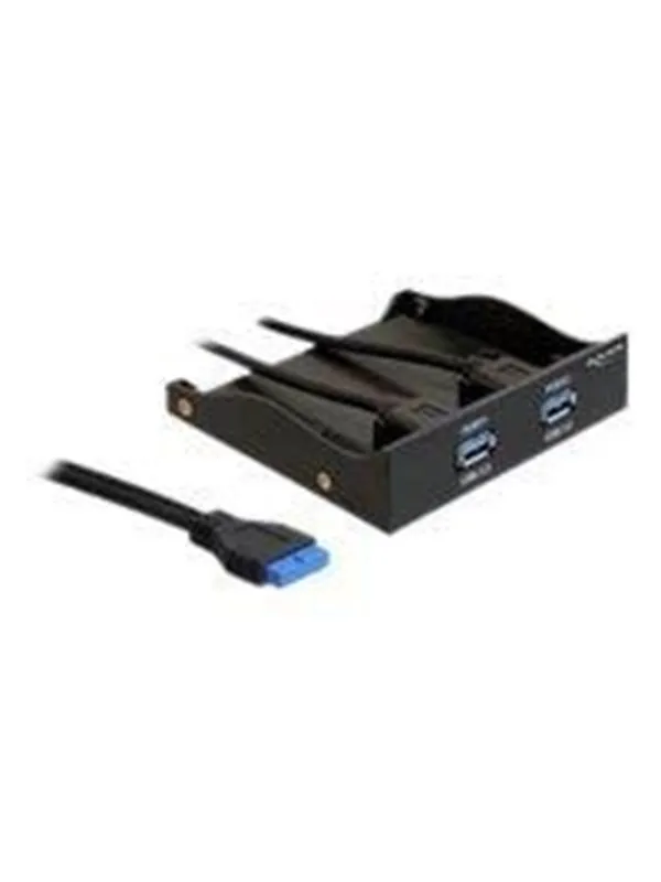 DeLOCK USB 3.0 Front Panel 2-Port - storage bay ports panel