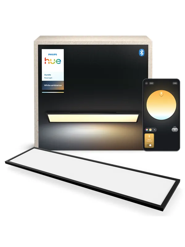 Philips Hue Aurelle panel rectagular black
