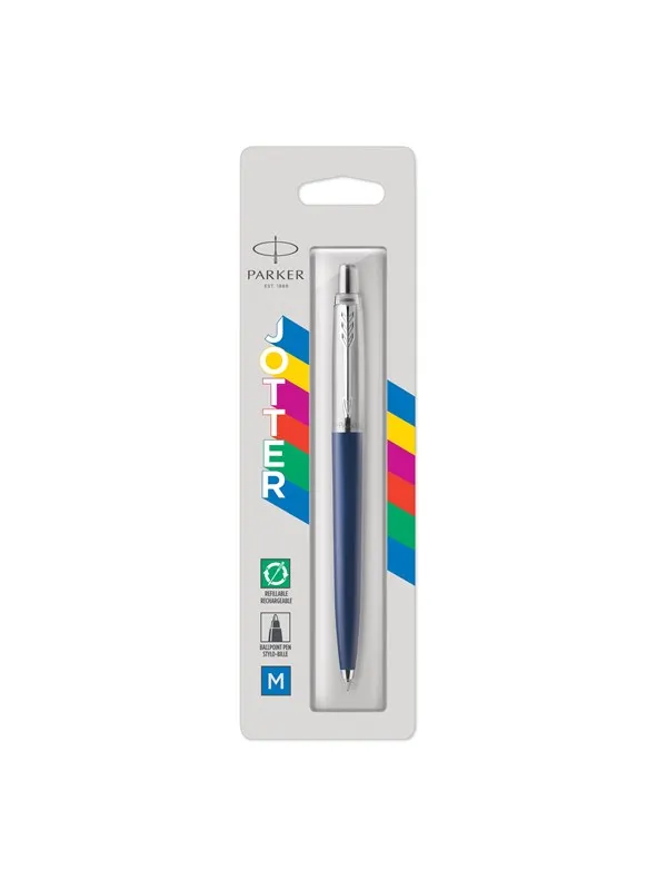 Parker Jotter Originals Ballpoint Pen | Navy Blue Finish | Medium Point | Blue Ink