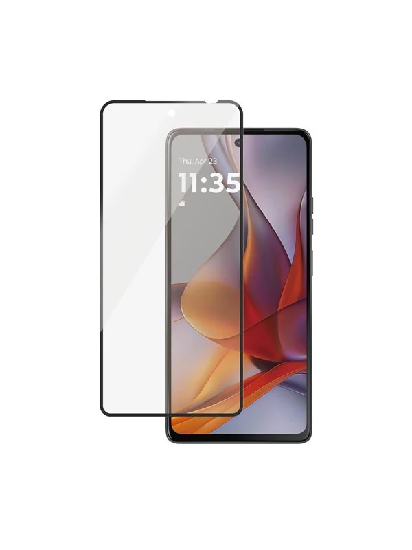 PanzerGlass Screen Protector w. Black Frame Motorola moto g75 5G | Ultra-Wide Fit