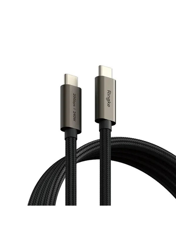 Ringke USB-C 3.2 Gen. PD240W 200cm Cable - Black