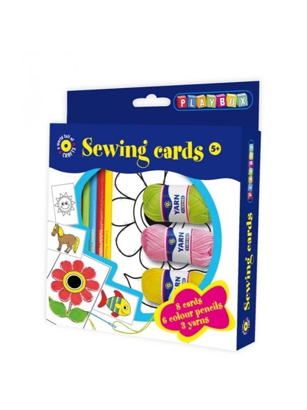 Playbox Sewing Card Set with 8 Cards - 5+ Years