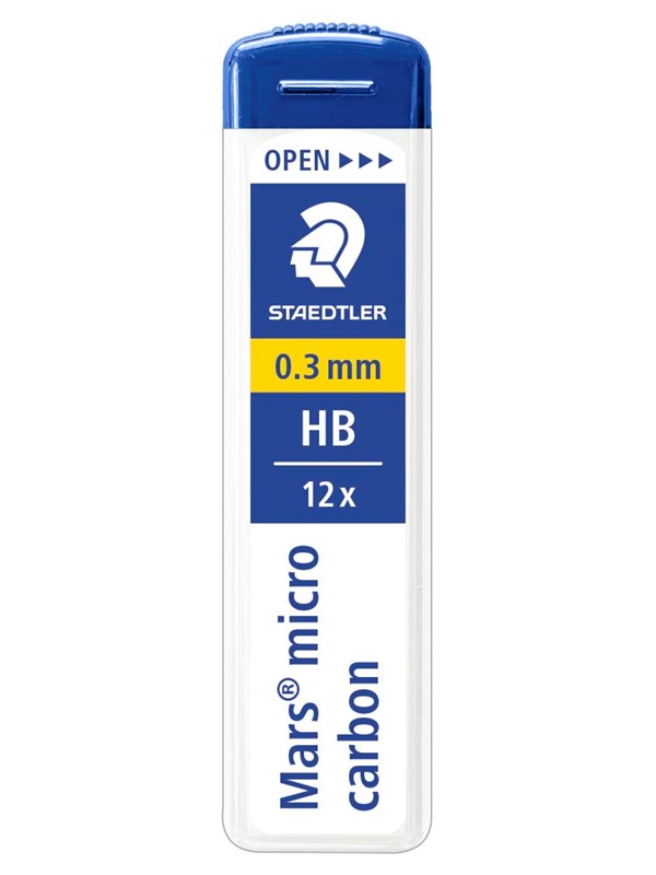 Staedtler Mech.pen.lead Mars micro0.3 HB 12 x 12 pcs