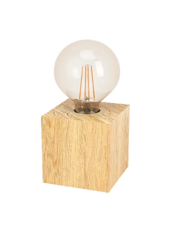 EGLO PRESTWICK 2 table lamp brown wood