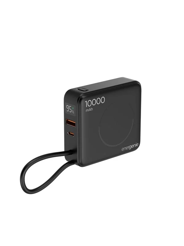 Gembird 20 W Fast charging powerbank Nødlader - Svart - 10000 mAh