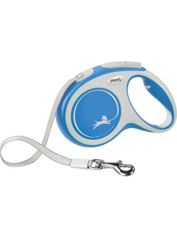 Flexi New Comfort M Tape Leash 5m 25kg Blue