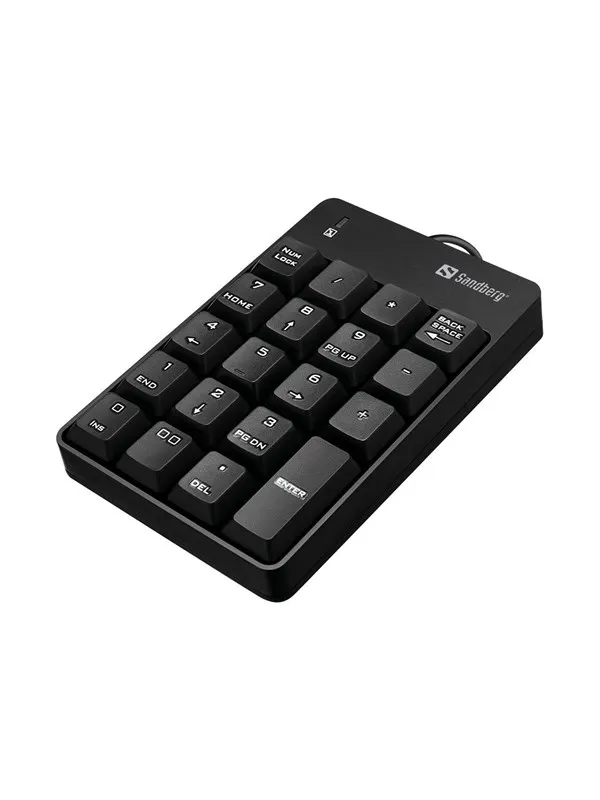 Sandberg USB Wired Numeric Keypad - Numpad - Svart