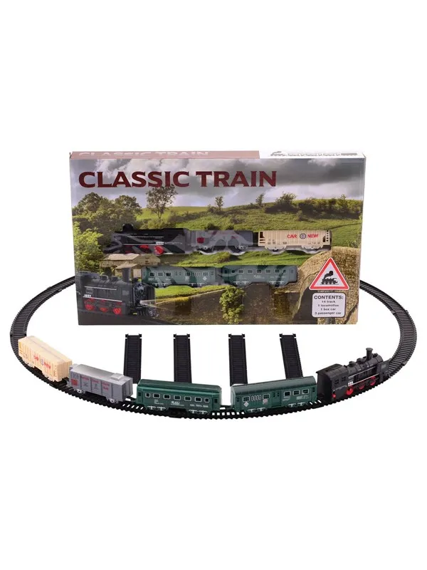 Johntoy Steam Train Playset 19 pieces.