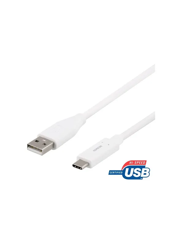 Deltaco - USB-C cable - USB to 24 pin USB-C - 1.5 m