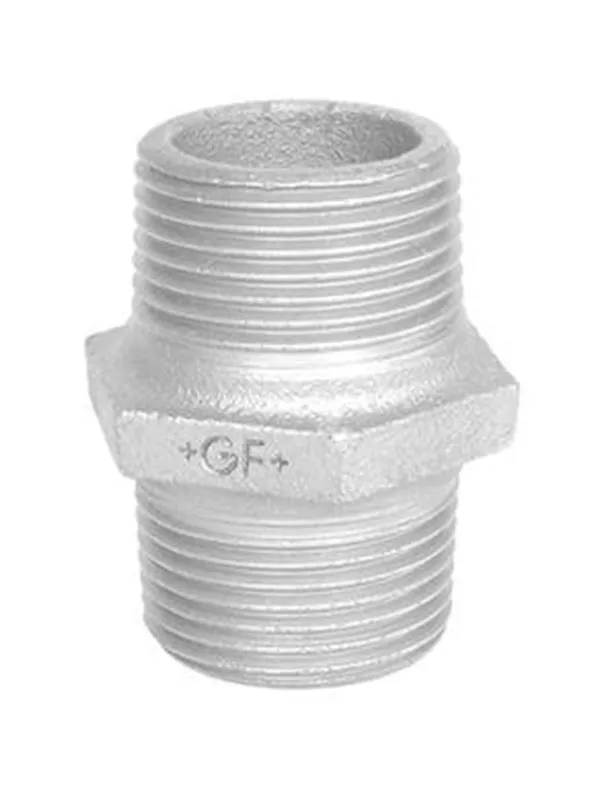 +GF+ Hexagon nipple galvanized 1/8