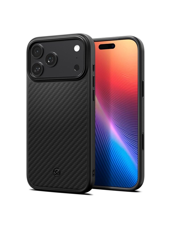 Spigen Enzo Aramid T - black - iPhone 17 Pro