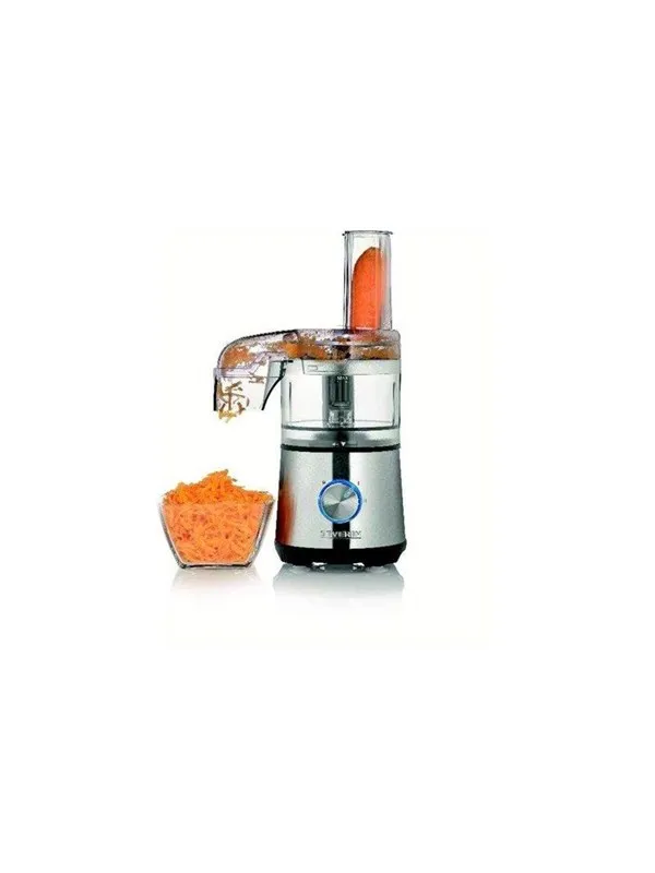 SEVERIN Kjøkkenmaskin KM 3865 - food processor - 400 W - brushed stainless steel/black