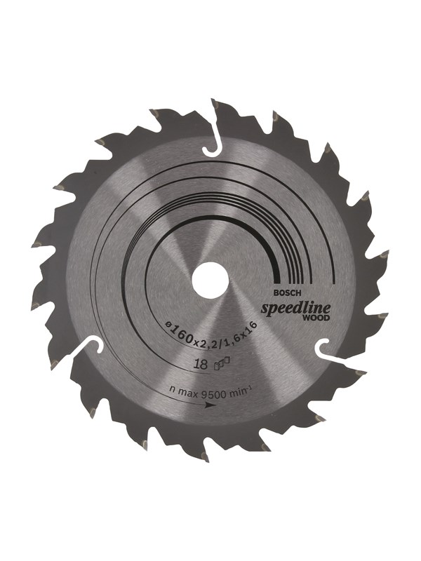 Bosch Sirkelsagblad Speedline Wood 160 x 16 x 2,2 mm, 18