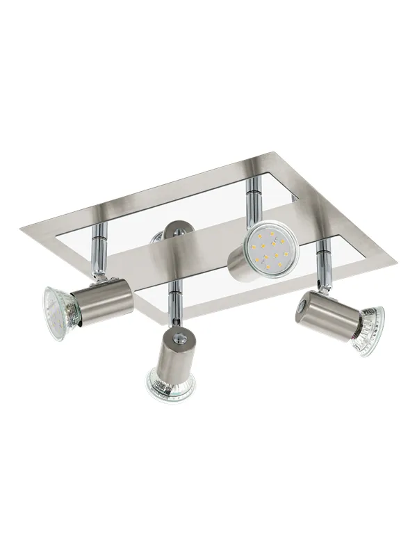 EGLO ROTTELO spot disc 4L brushed steel