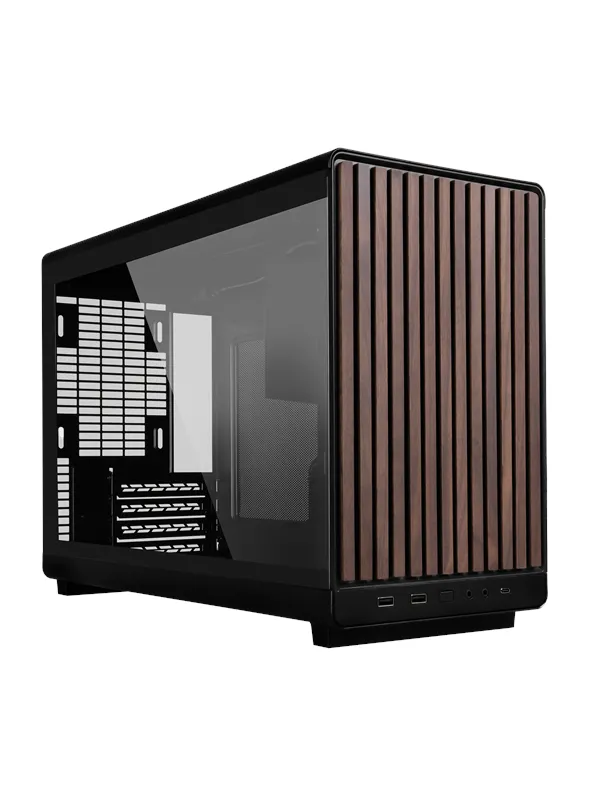 Lian Li A3 Wood Black - Kabinett - Minitower - Svart