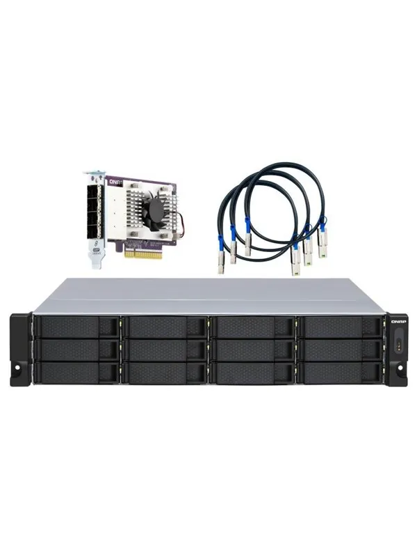 QNAP TL-R1200S-RP 12-Bay High-performance rackmount SATA 6GB/s JBOD Storage Enclosure