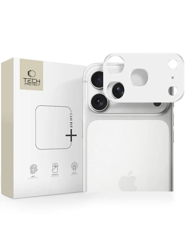Tech-Protect  Camalloy Fit+ Camera Cover for iPhone 17 Pro - Silver