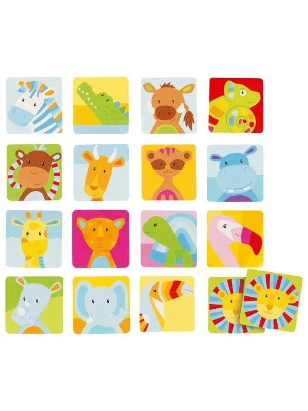 Goki Wooden Memo Game Safari 32 pcs.