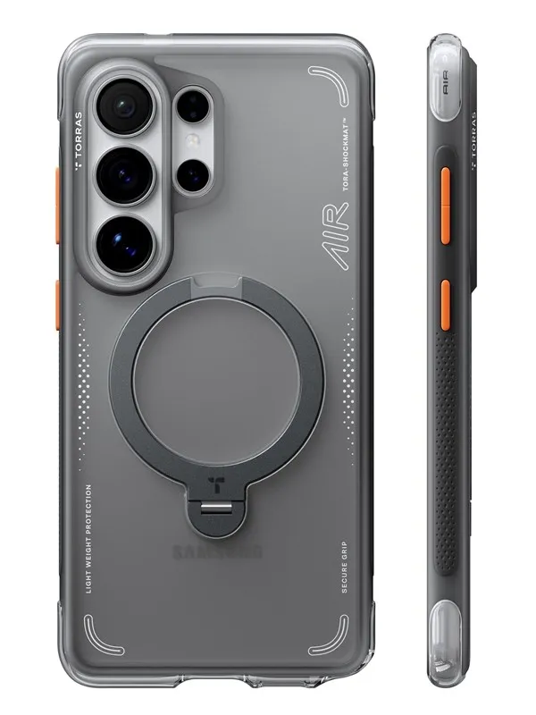 Torras Ostand Q3 Air - shadow black - Samsung Galaxy S26 Ultra