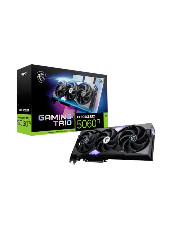 MSI GeForce RTX 5060 Ti GAMING TRIO OC - 8GB GDDR7 RAM - Grafikkort