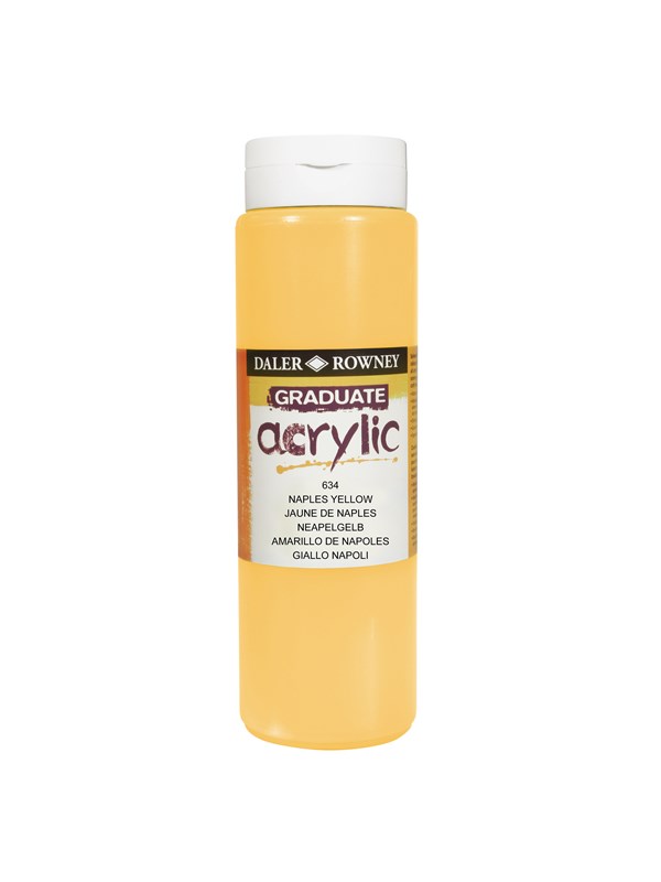 Daler-Rowney Graduate Acrylic 500 ml Naples Yellow