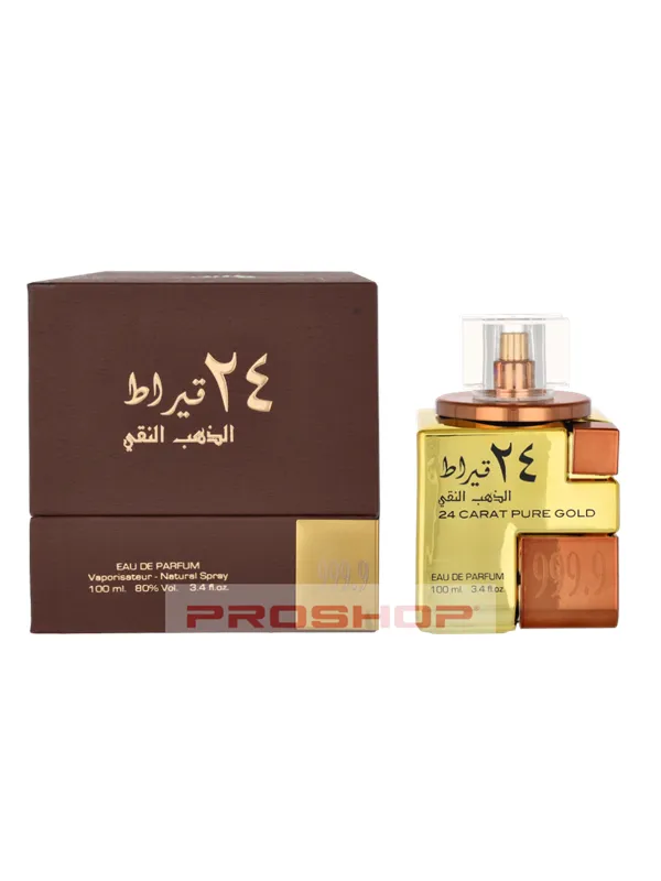 Lattafa 24 Carat Pure Gold EDP Spray - 100ml