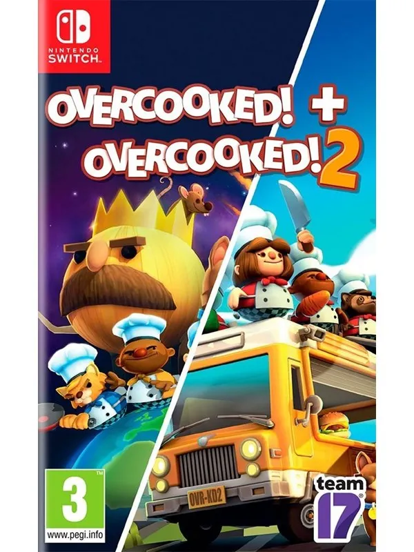 Overcooked + Overcooked 2 Double Pack - Nintendo Switch - Party