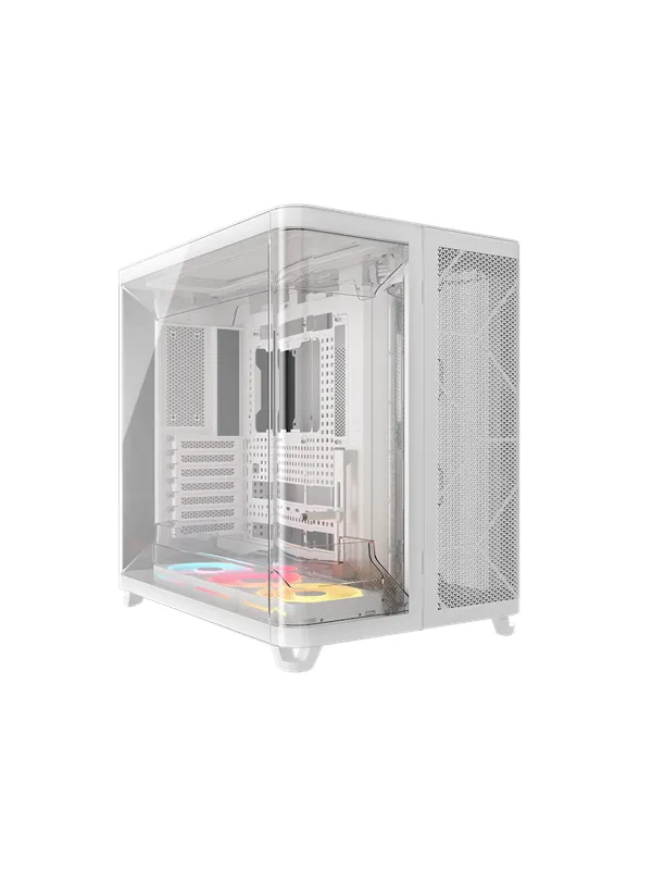 Corsair AIR 5400 LX-R LINK White - Kabinett - Miditower - Hvit