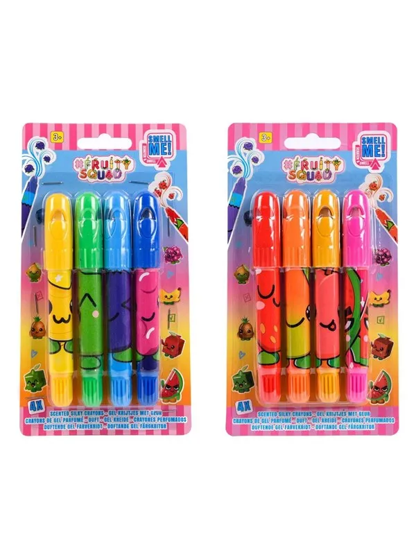 Canenco Fruity Squad Super Soft Crayons with Fragrance 4p