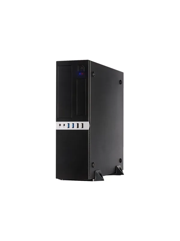 Inter-Tech IT-503 - Kabinett - Desktop slimline - Svart