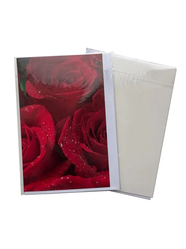 Hobby Mate Card with envelope FLOWERS11*17cm