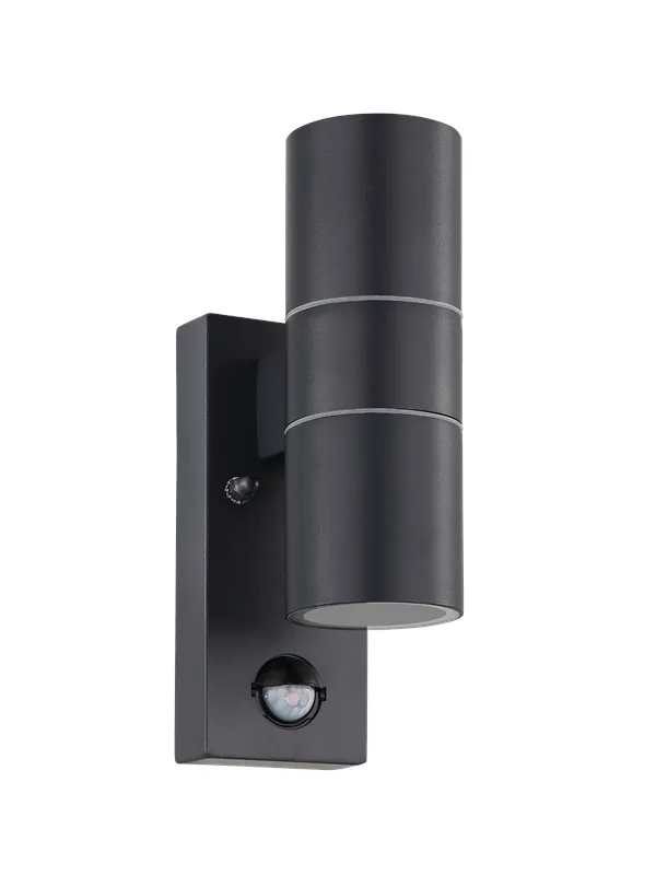 EGLO RIGA 5 outdoor wall lamp with sensor anthracite