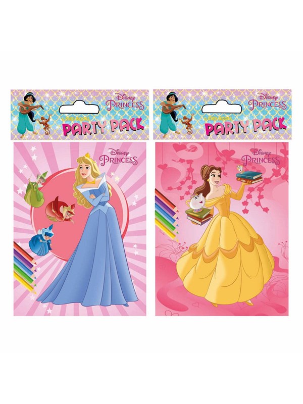 Boek Specials Nederland BV Disney Party Coloring Books Princess 6 pcs.