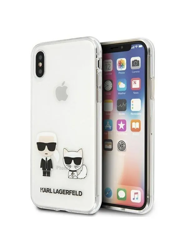 Karl Lagerfeld Karl & Choupette iPhone Xs Max Case - Transparent