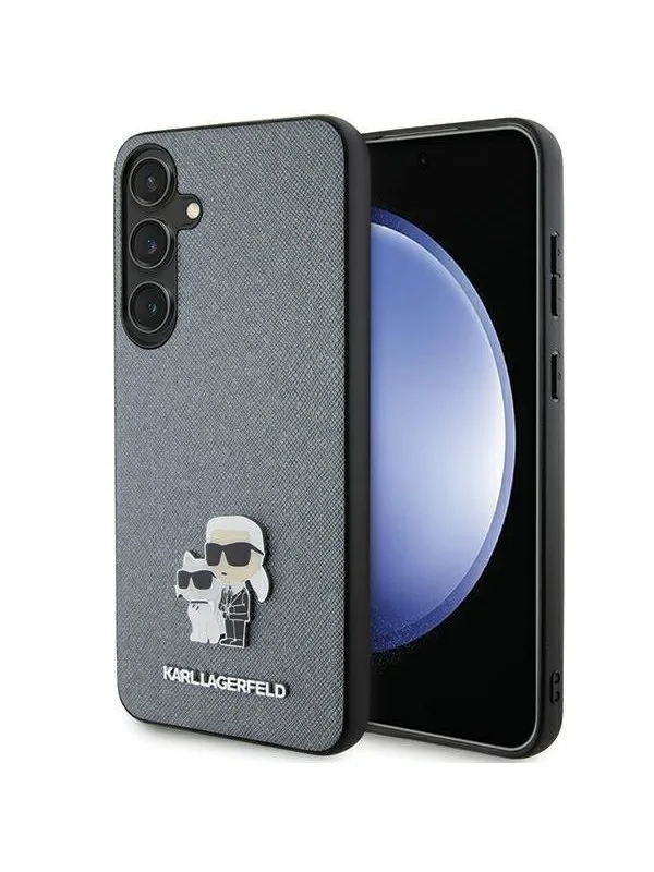 Karl Lagerfeld KLHCS24SPSAKCMPG S24 S921 hardcase gray/gray Saffiano Karl & Choupette Metal Pin