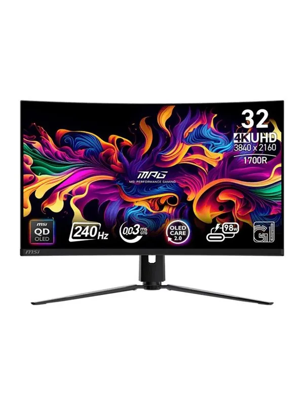 32" MSI MPG 321CURXDE - 3840x2160 - 240Hz - QD-OLED - KVM switch