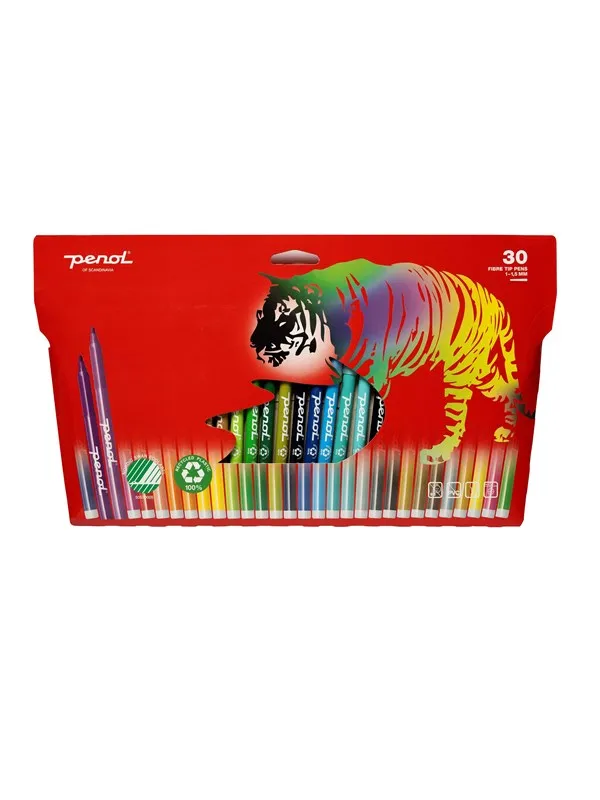Penol Fibre Tip pens x30