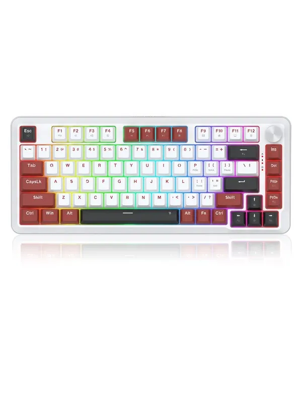 REDRAGON K721WRB-RGB Stormhunter keyboard - Gamingtastatur - Engelsk (USA) - Hvit