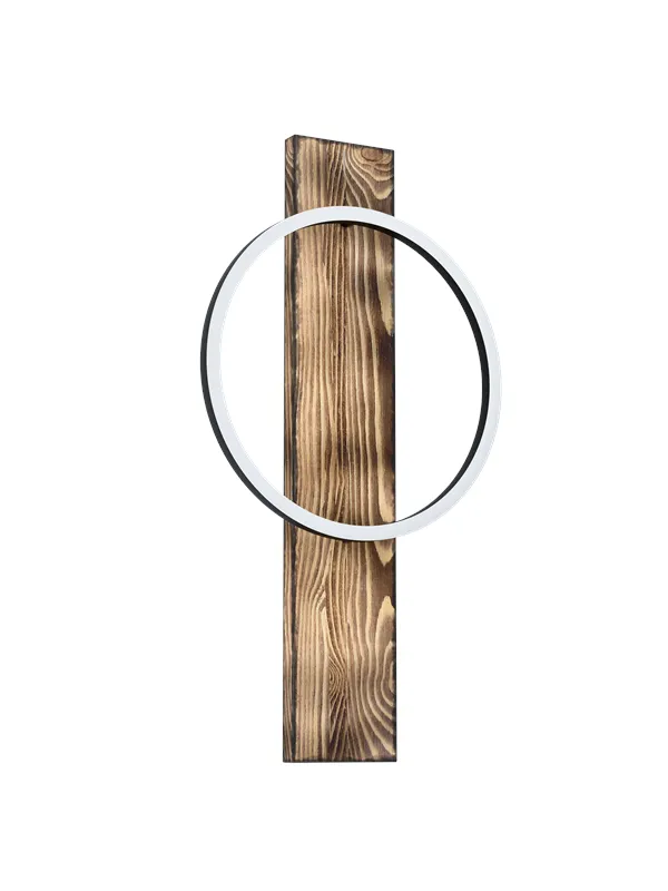 EGLO BOYAL wall lamp LED 12W black/brown rustic