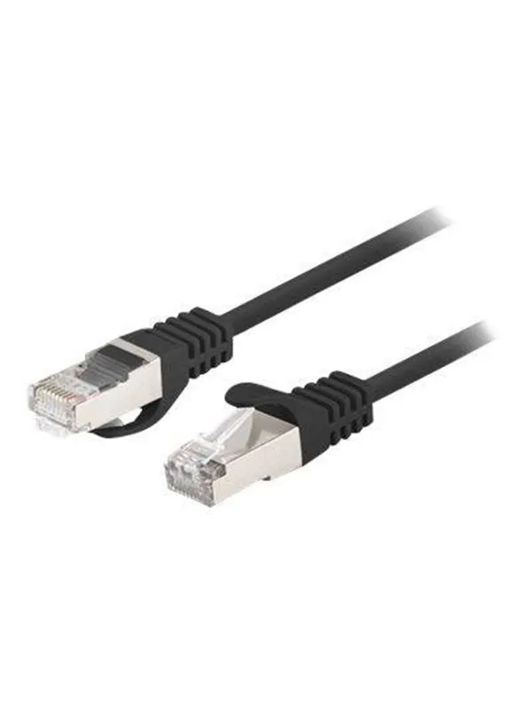 Lanberg patch cable - 50 cm - black RAL 9004 - Svart - 0.5m